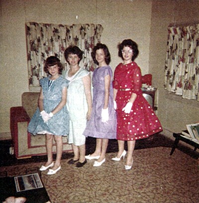 Big Mike, Linda and Little Mike in from of their house