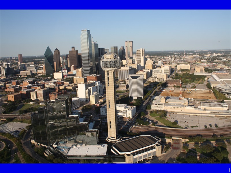 dallas from a helicopter